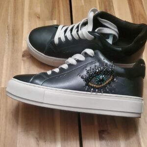 Kurt Geiger Hunter Green White Women's Sneakers